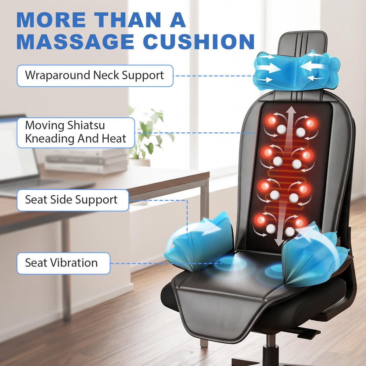 Shiatsu Massage Cushion with Heat M749713