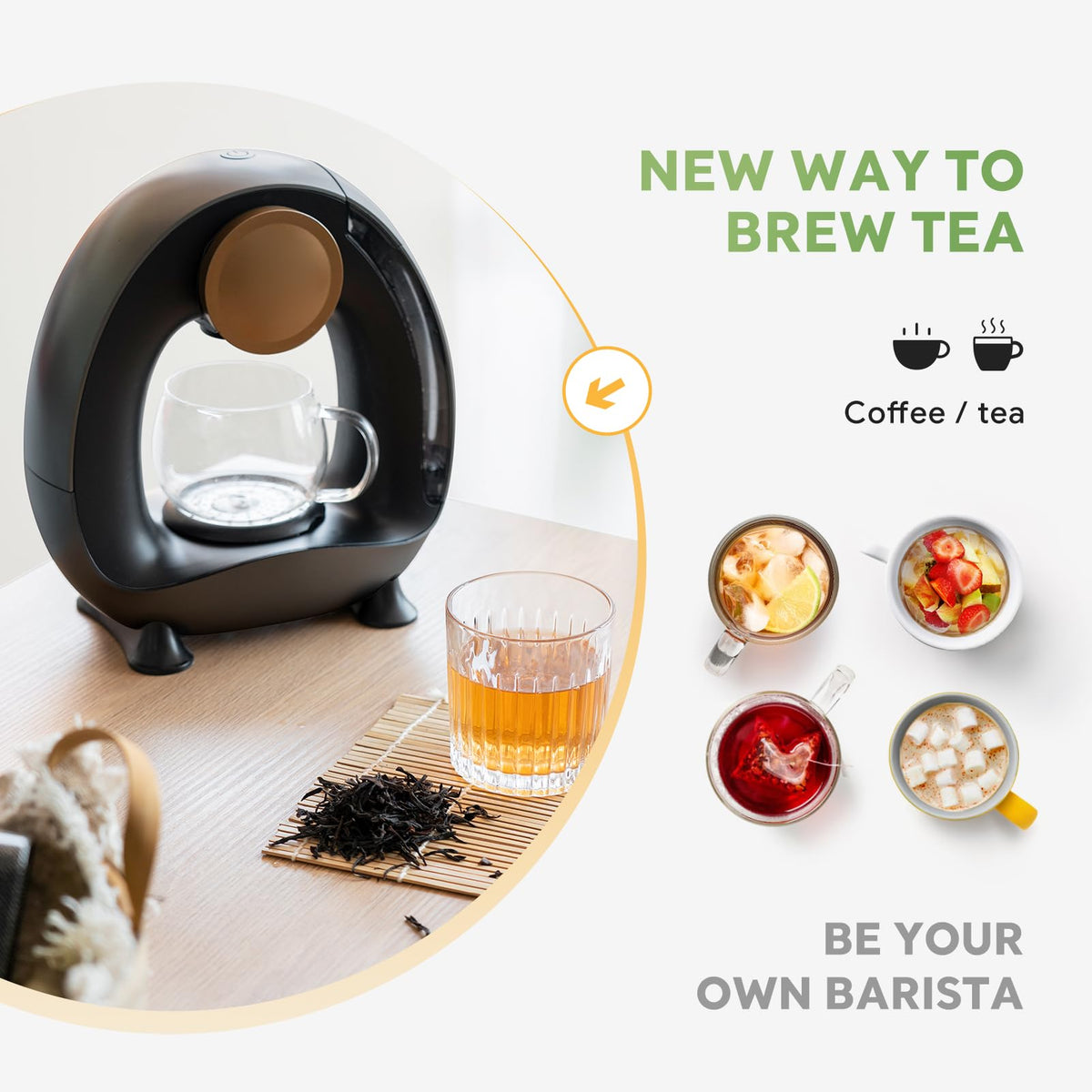 Single Serve Coffee Maker Black J130