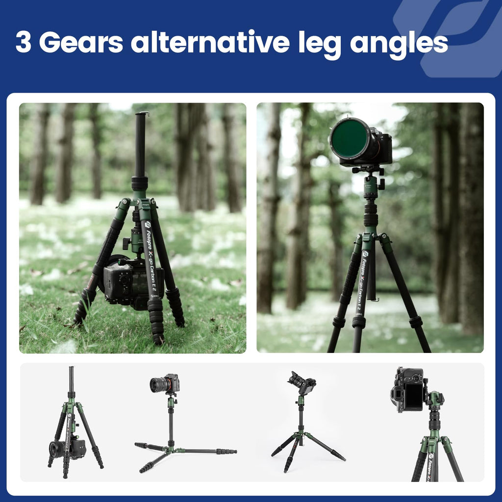 60" Carbon Fiber Camera Tripod with Ball Head and Monopod J58050