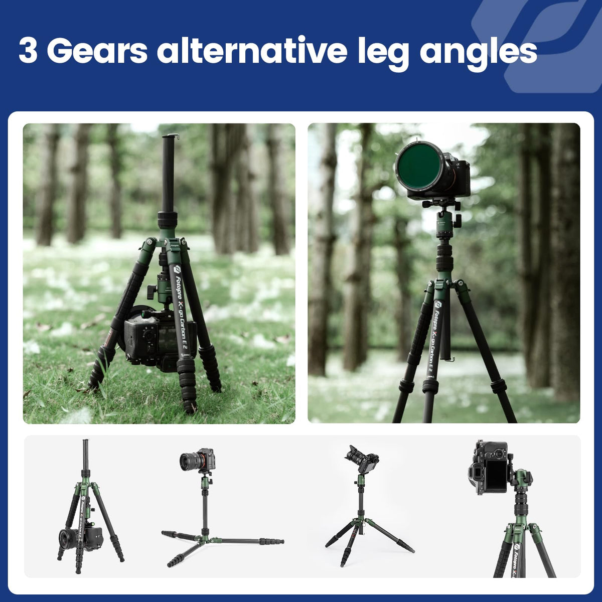 60" Carbon Fiber Camera Tripod with Ball Head and Monopod J58050