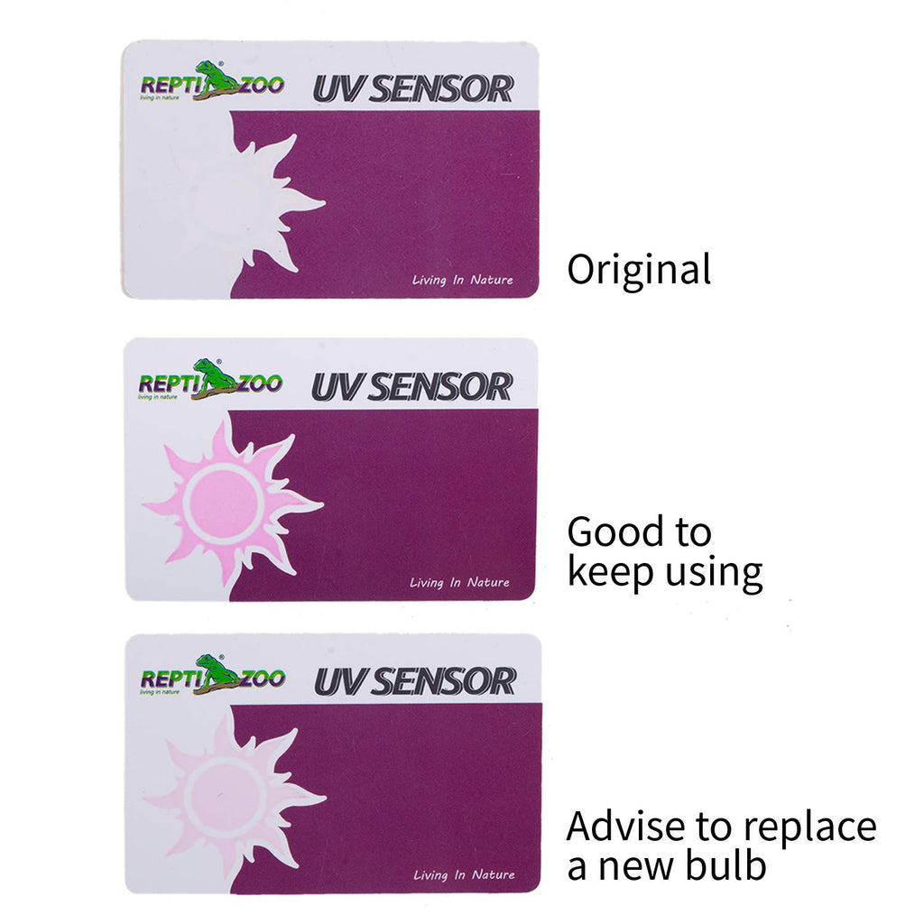 UVB Tester Reptile Lamp UV Sensor Set of 2 L67339