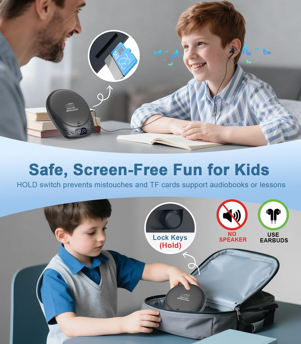 Portable CD Player with Headphones E558961