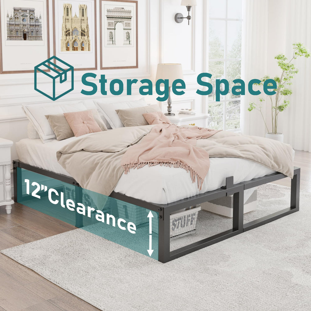 14 Inch Queen Heavy Duty Metal Platform Bed Frame G637
