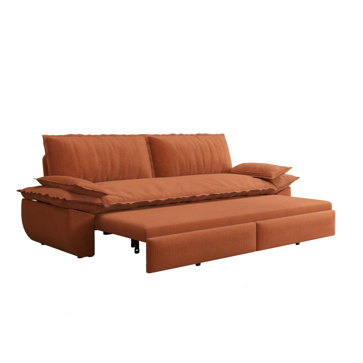 Orange Velvet Two Seater Sofa B690478
