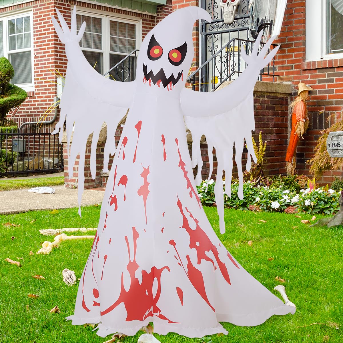 8.2 FT Inflatable Ghost with LED Lights W99822
