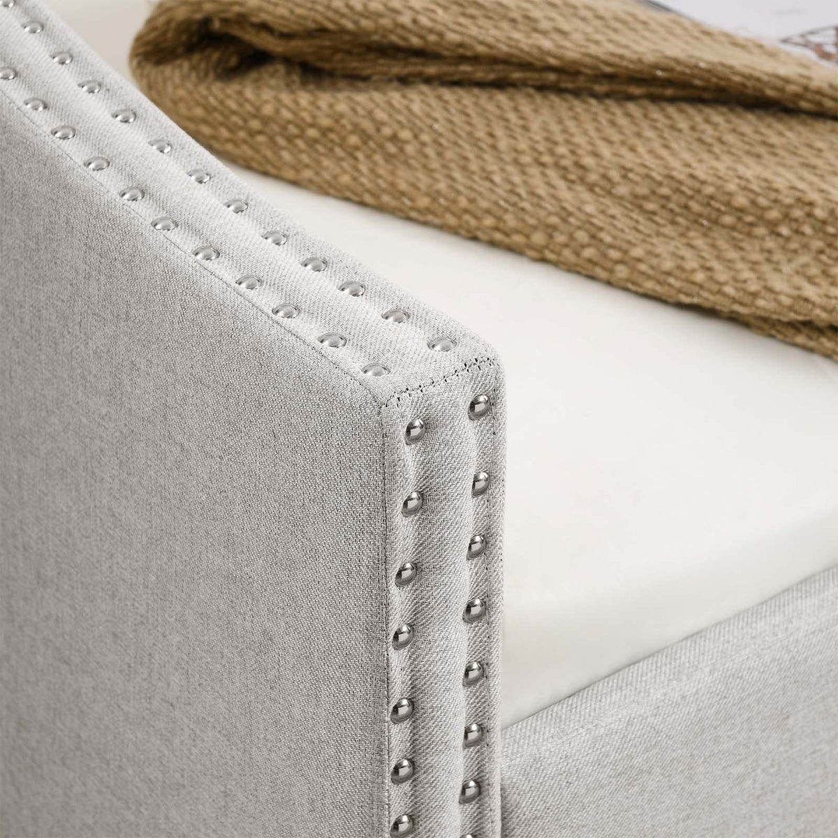 Velvet Upholstered Twin Size Daybed with Trundle Y2980