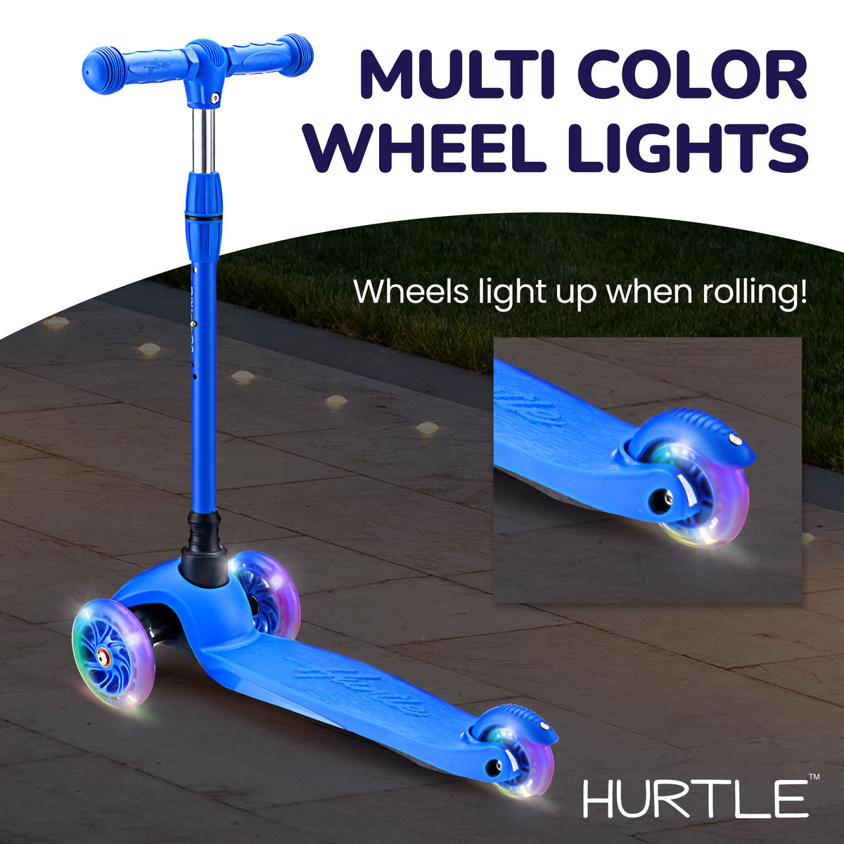 3 Wheel Kids Scooter with LED Wheels R8665