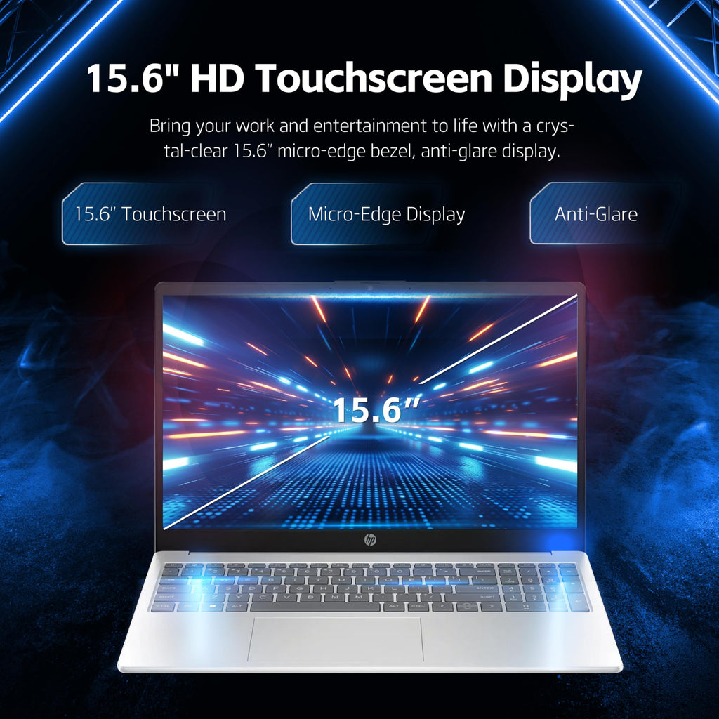 15.6" Touchscreen Laptop, Intel Core i5, 16GB RAM, 512GB SSD, Silver Z28642