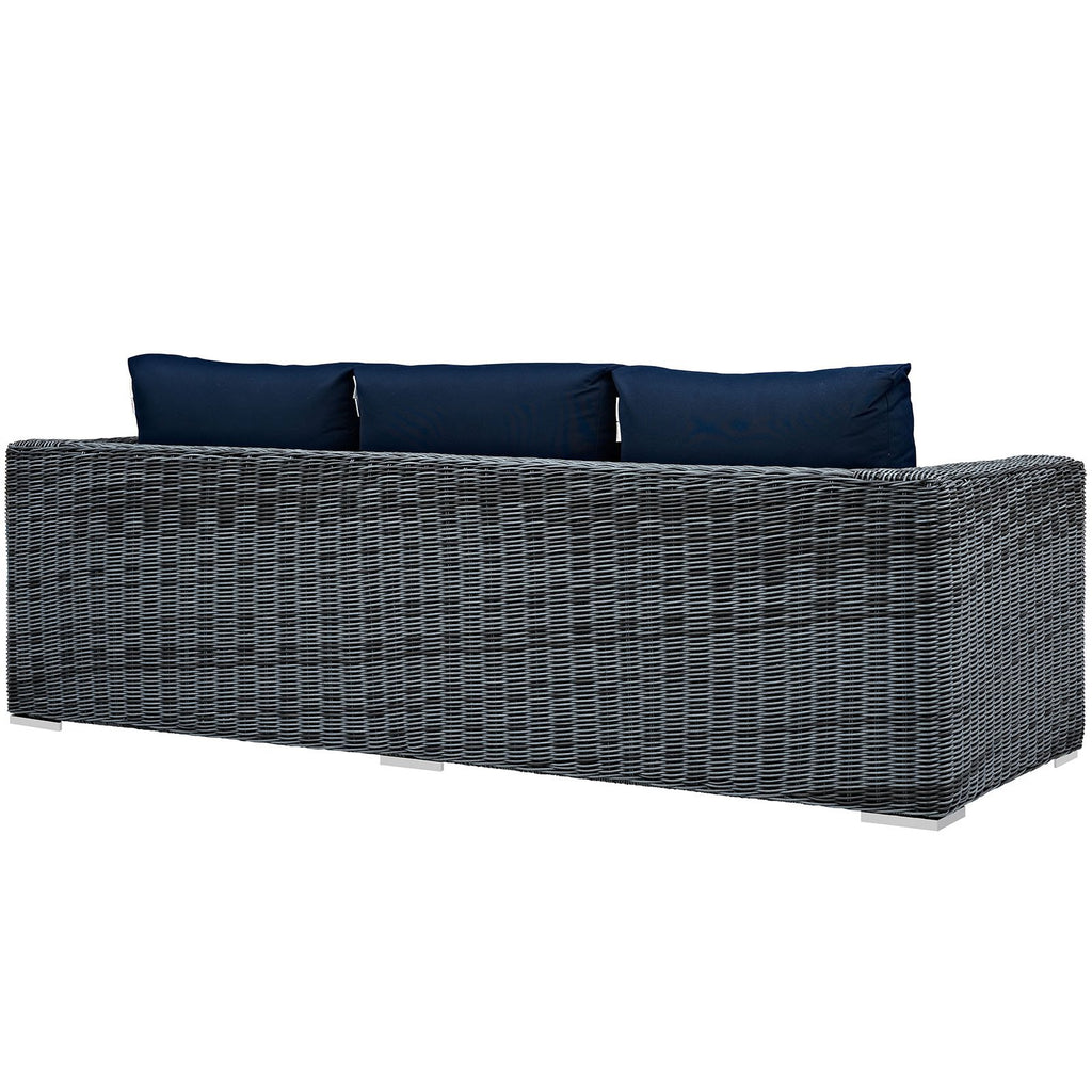 Wicker Rattan Outdoor Patio Sofa O4697