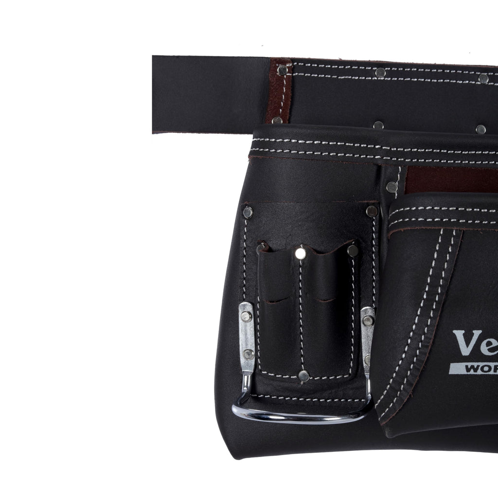 Brown Leather 2-Inch Tool Belt with 12 Pockets U804591
