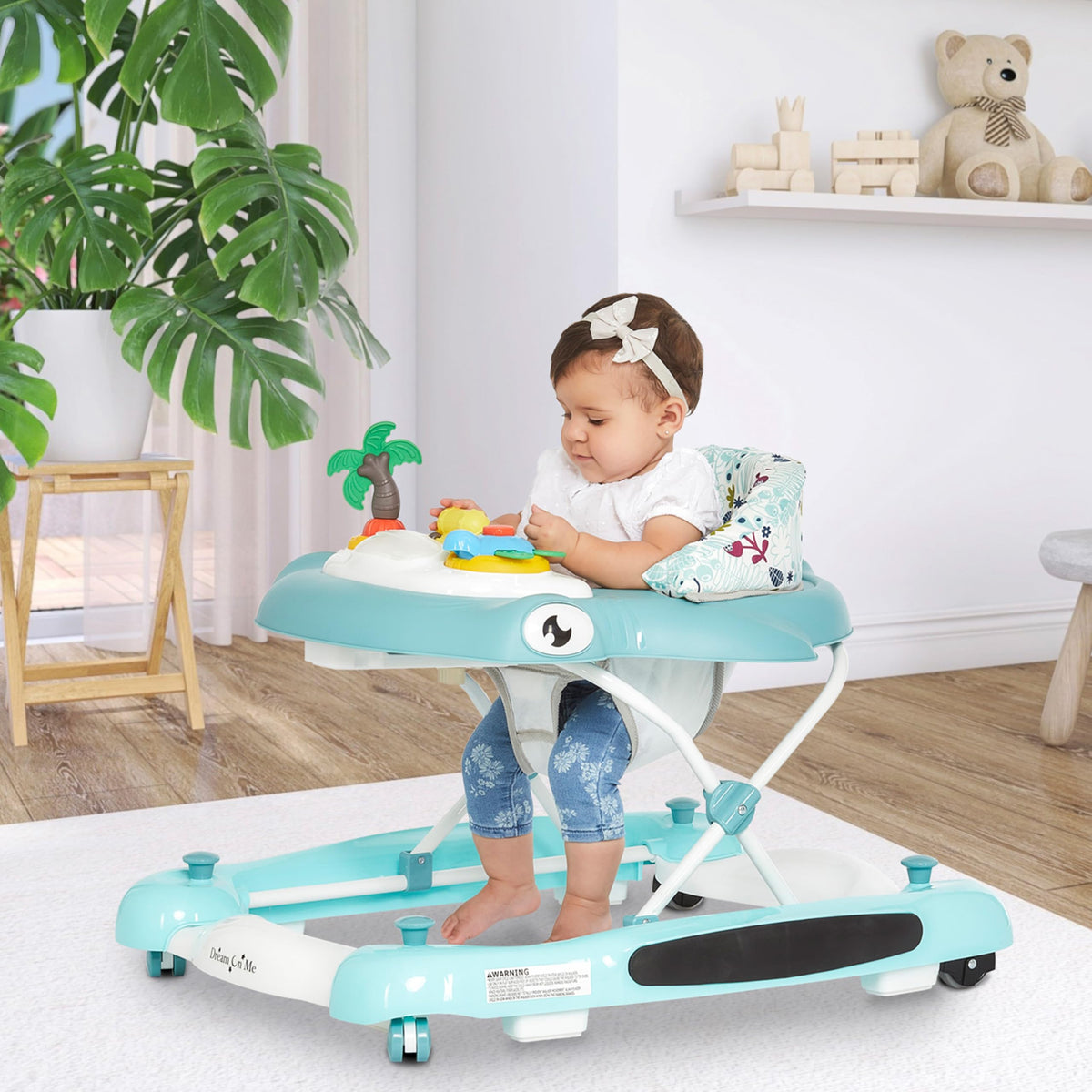 2-in-1 Foldable Baby Walker with Adjustable Height E31813