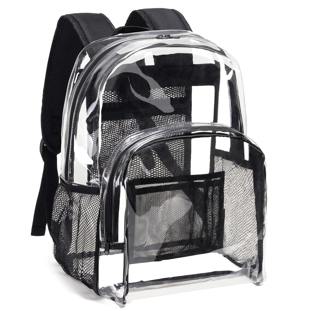 Clear Heavy Duty Black Backpack M284760