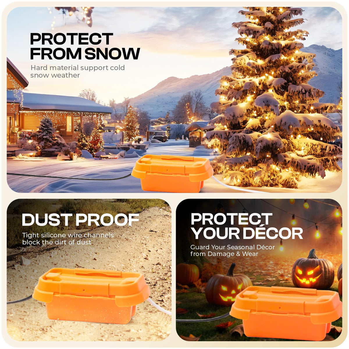 Weatherproof Connection Box Small Orange O29161