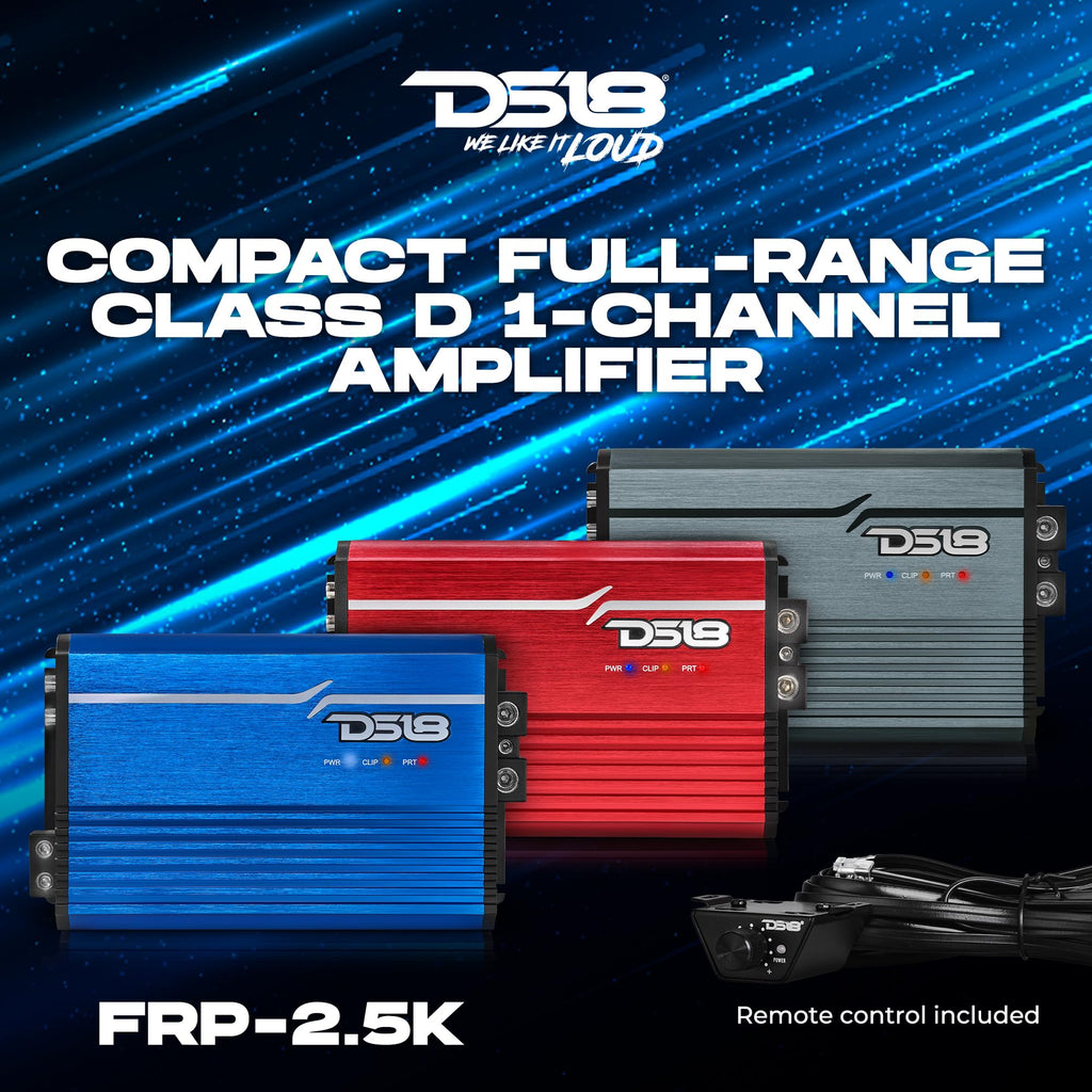 Compact Full-Range Class D 1-Channel Amplifier 2,500 Watts RMS Monoblock C625