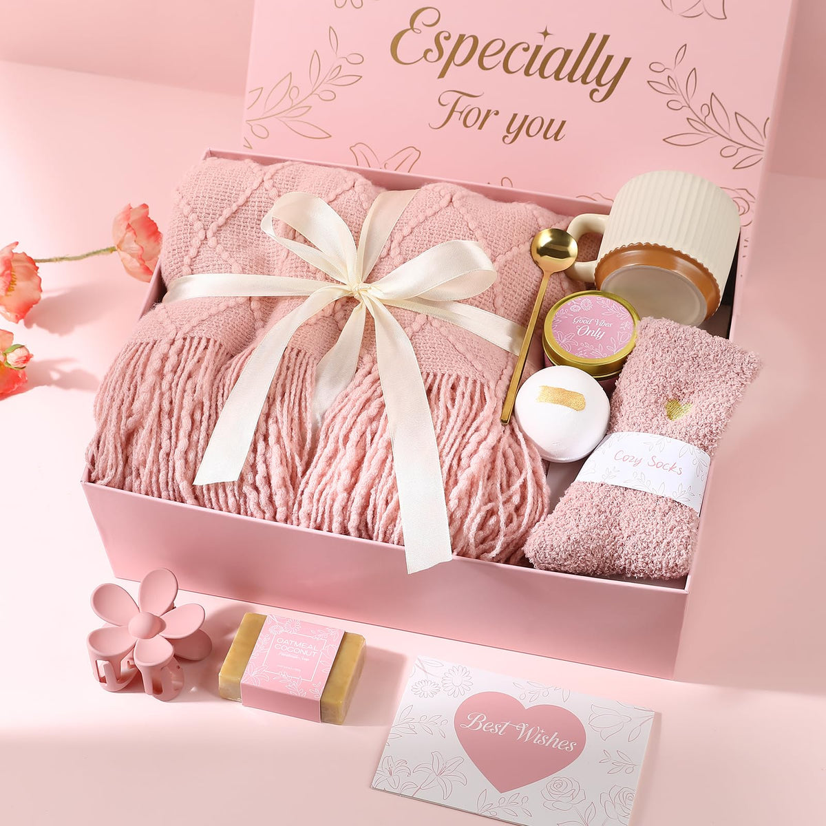 Get Well Soon Gifts Baskets for Women (Pink) A321330