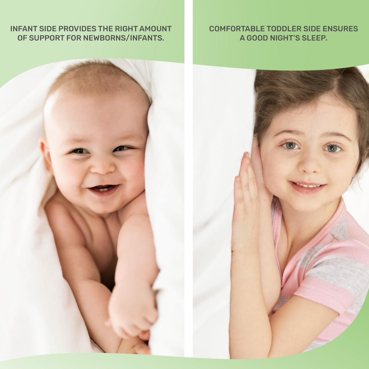Grey Dual-Sided Crib and Toddler Bed Mattress X101