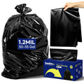 55 Gallon 30 Count 1.2 Mil Black Heavy Duty Trash Bags M430