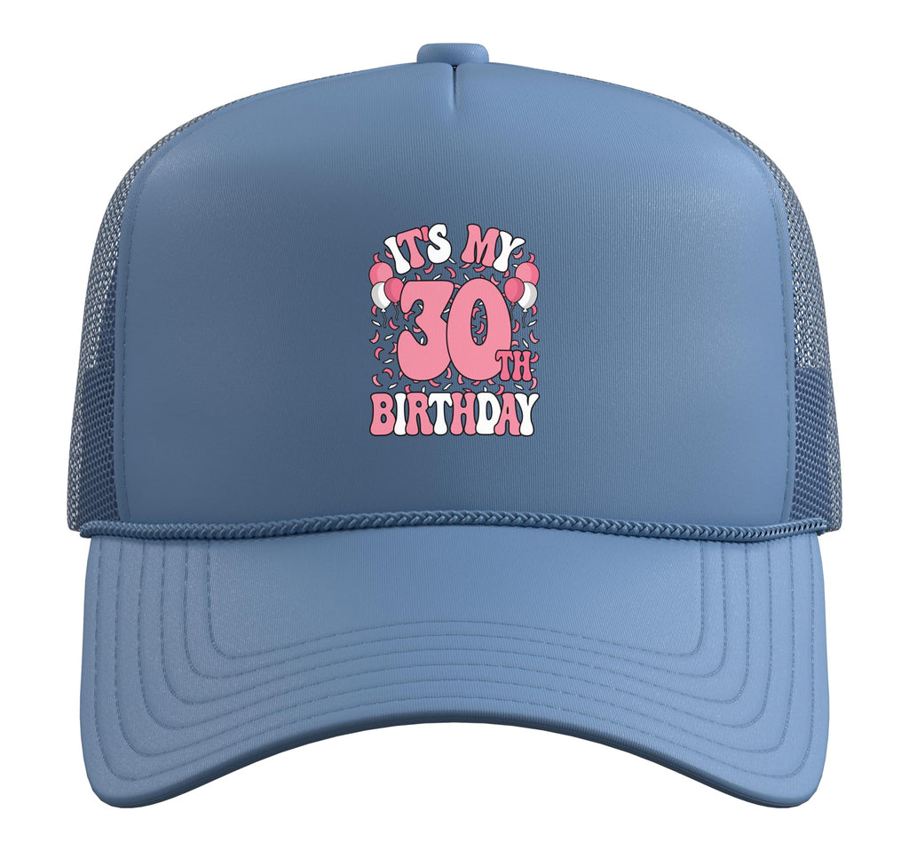 30th Birthday Trucker Hat with Adjustable Mesh Back K75399