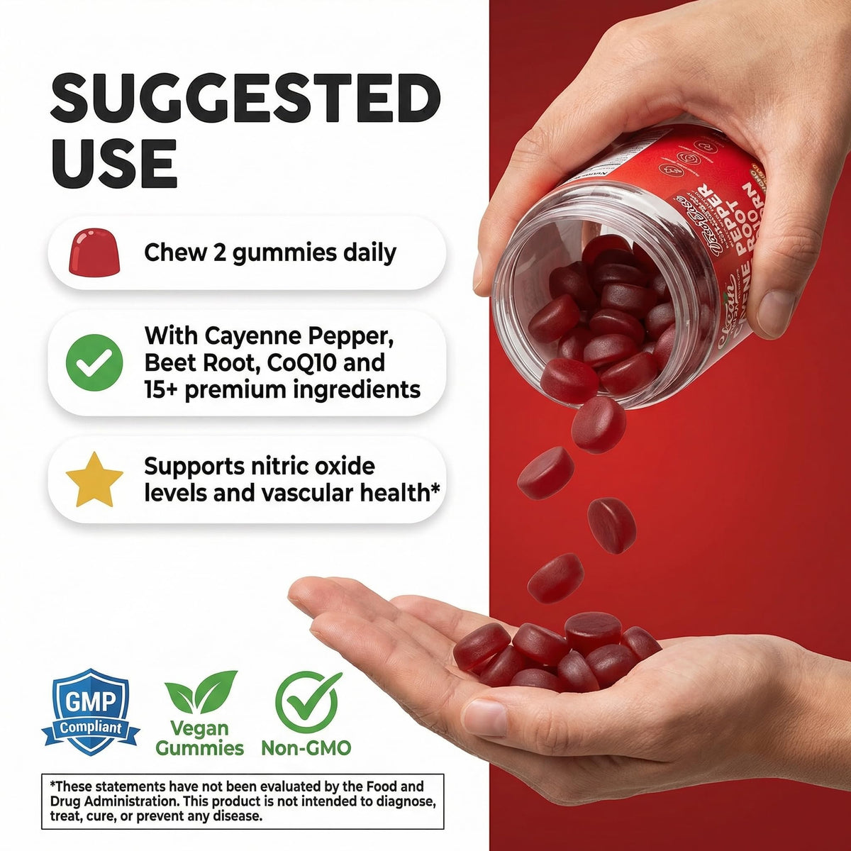 Cayenne Pepper Beet Root Gummies A5190