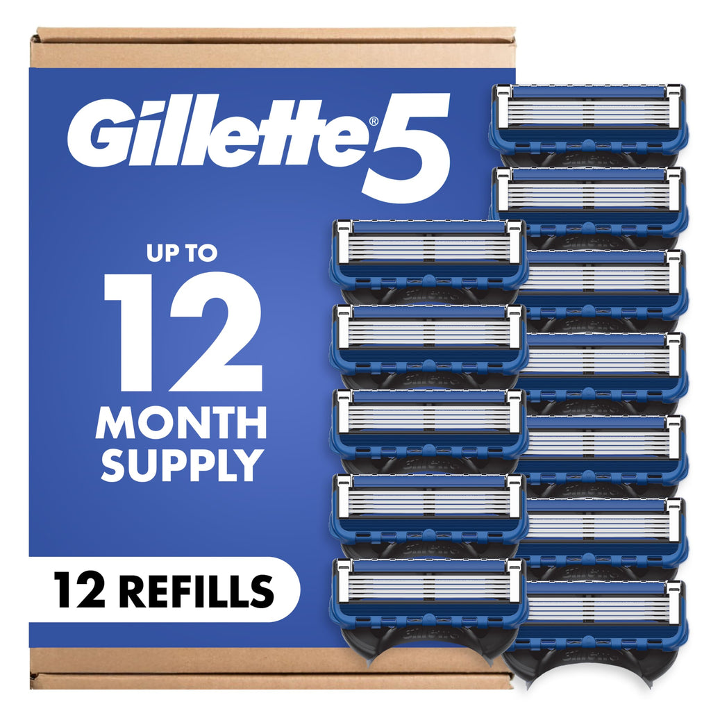 5-Blade Razor Blade Refills, 12 Count K456
