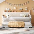 White Daybed with Trundle B54619