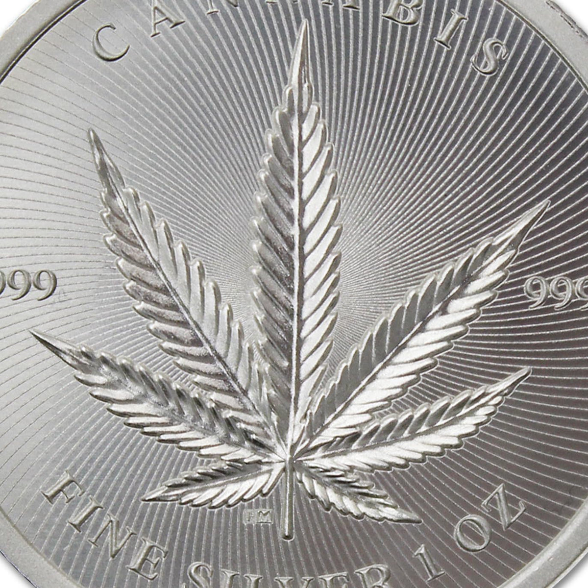 1 oz Silver Cannabis Coin Brilliant Uncirculated in Capsule T565126