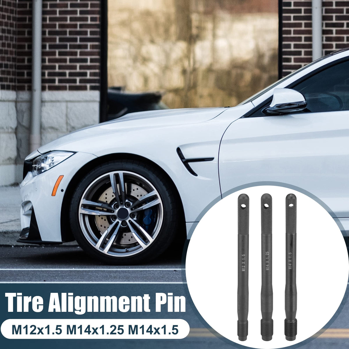 Black M12x1.5 M14x1.5 M14x1.25 Wheel Hangers Alignment Pin G38156