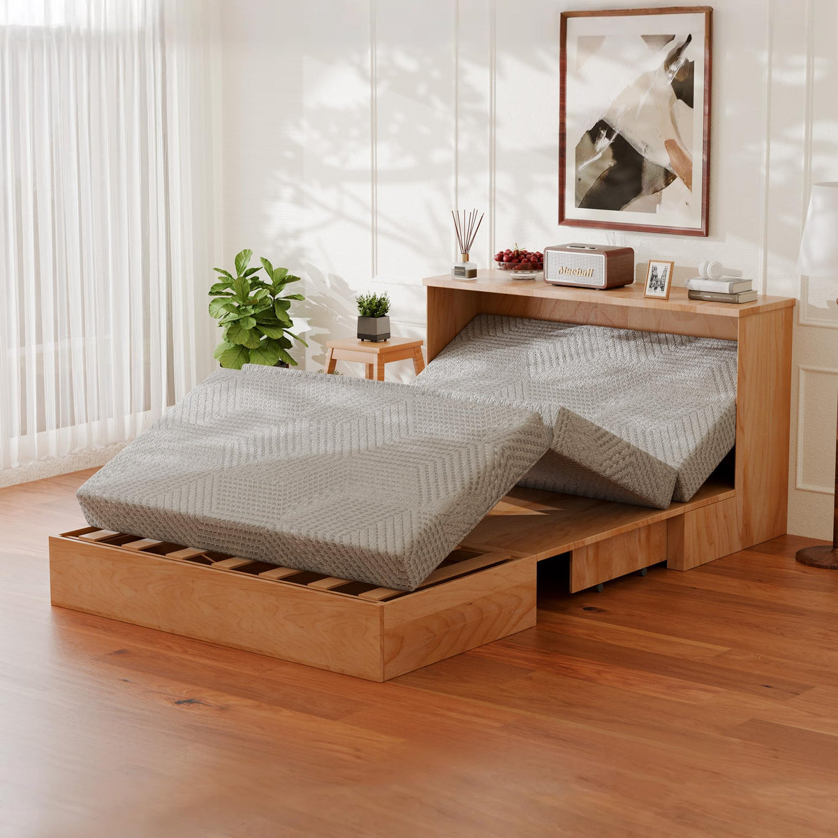 6 inch Twin Memory Foam Folding Mattress S121