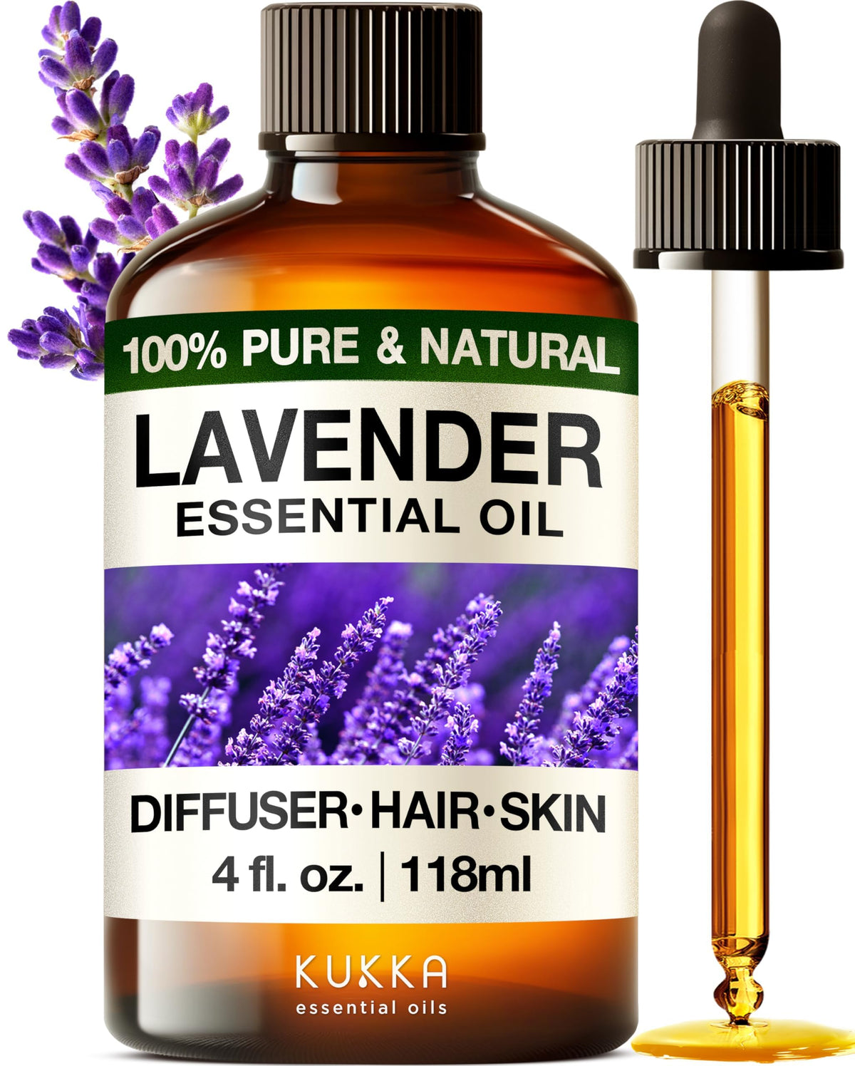 Lavender & Tea Tree Essential Oil Set 2x4 fl oz U17674