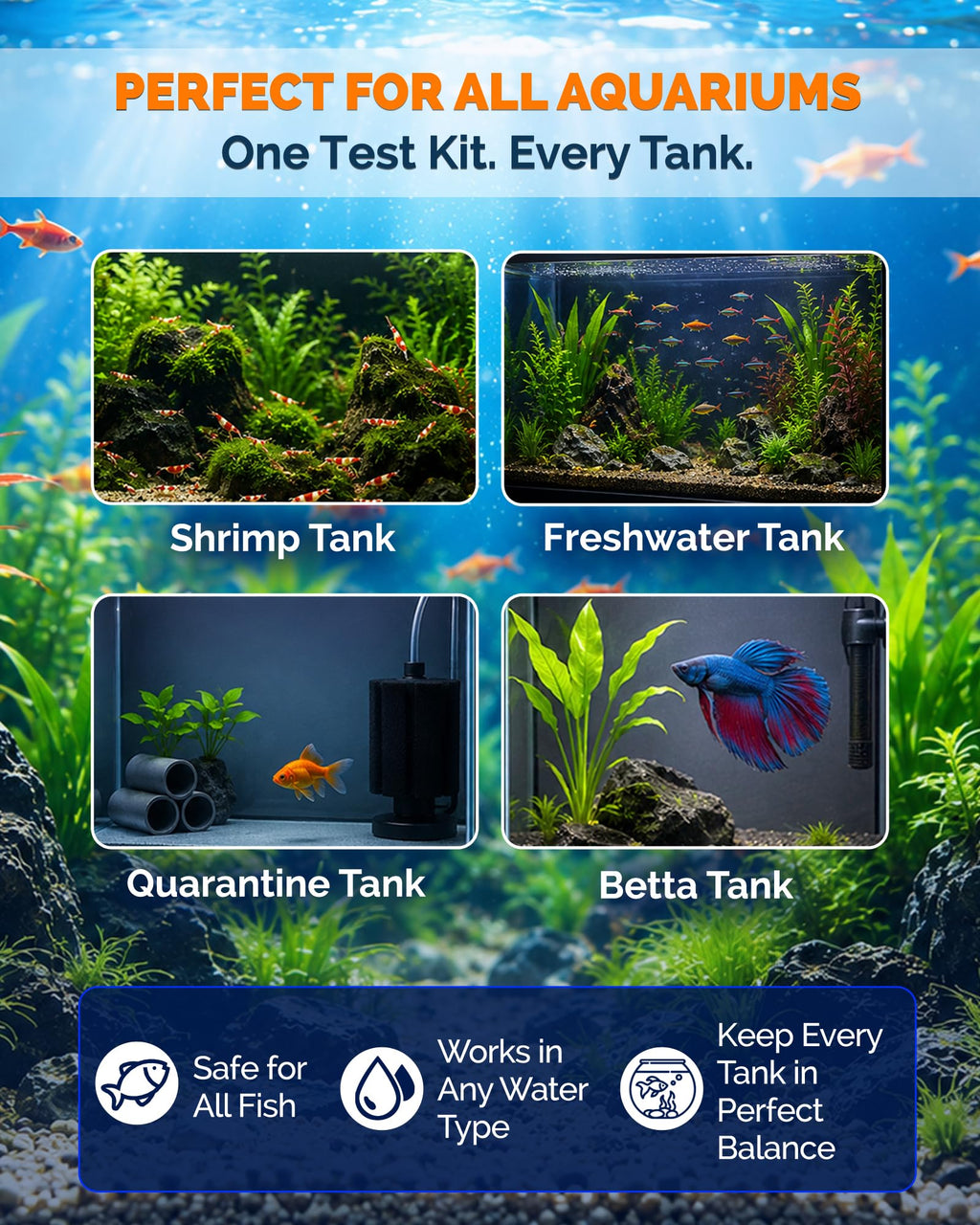 App-Enabled 10-in-1 Aquarium Water Test Kit Y80477