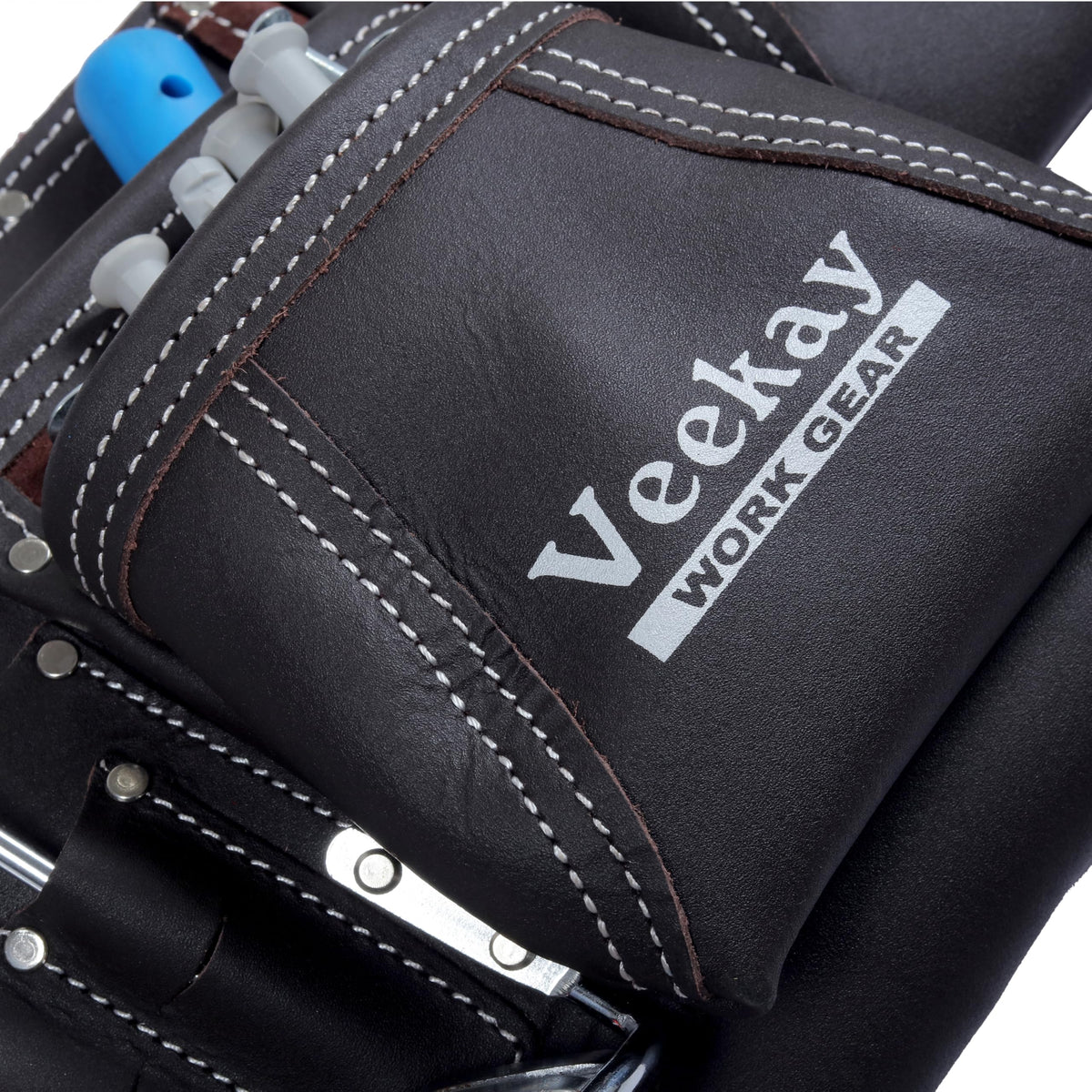 Brown Leather 2-Inch Tool Belt with 12 Pockets U804591