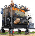 700L Double Tabletop Wagon with Big Wheel C8522