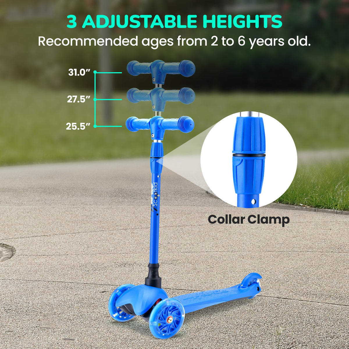 3 Wheel Kids Scooter with LED Wheels R8665