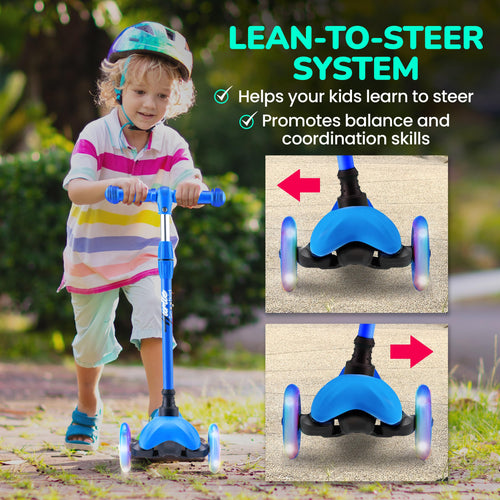 3 Wheel Kids Scooter with LED Wheels R8665