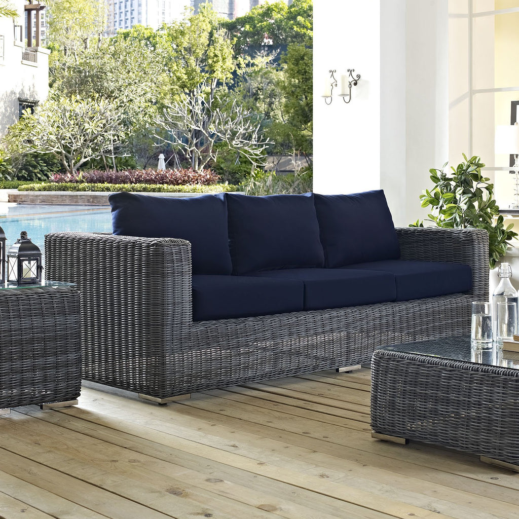 Wicker Rattan Outdoor Patio Sofa O4697