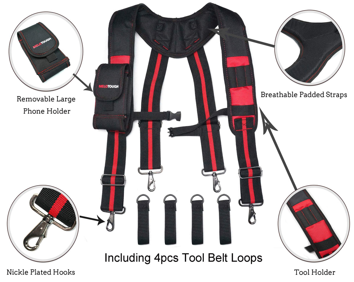 Tool Belt Suspenders with Foam Pads I111294