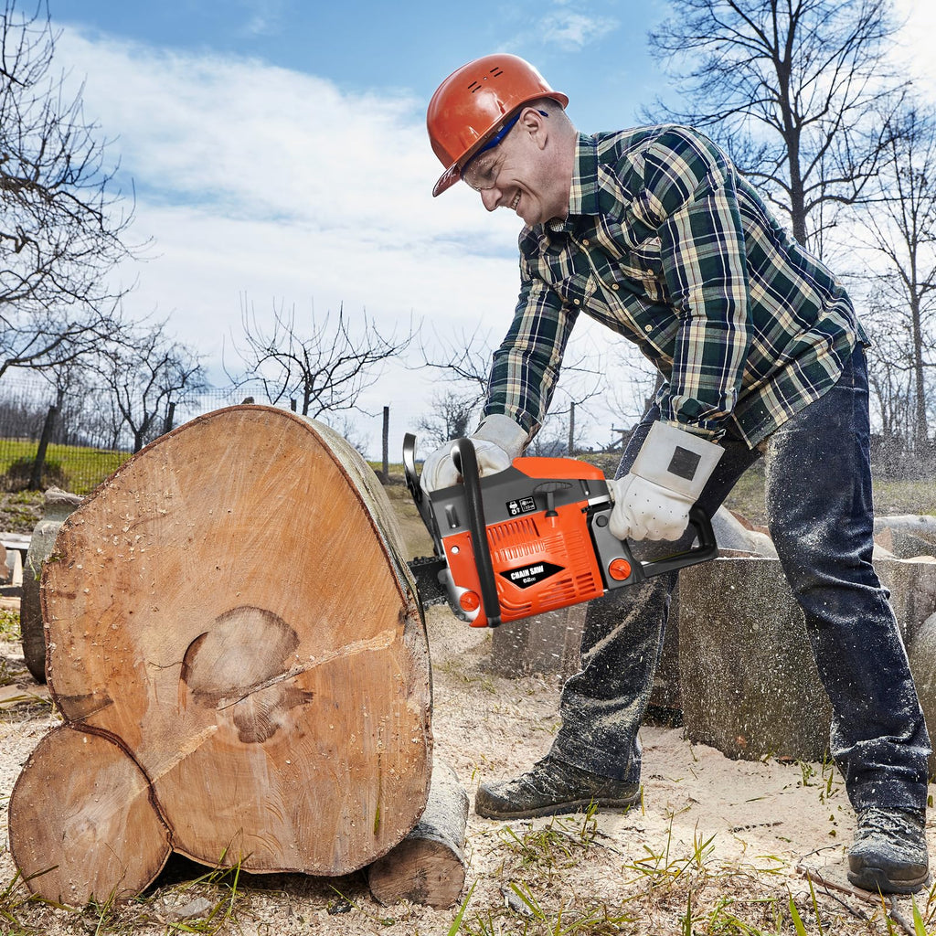 62CC Gas Chainsaw with 20inch & 24inch Chain Saw Bar P754800